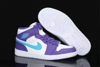 baskets montantes homme nike air jordan 1 retro violetblanc